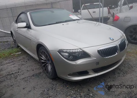 2008 BMW 650I из США, поврежденный, VIN WBAEB53538CX60127